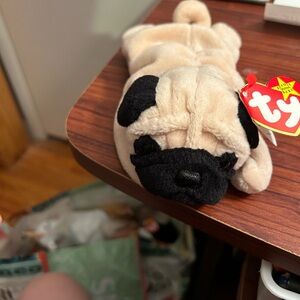 Pigsty and Tiny Ty Beanie Babies